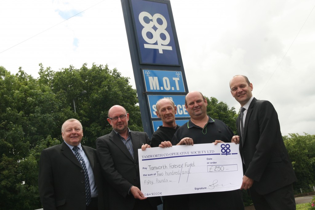 Coop garage is a driving force behind new Tamworth charity