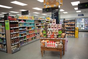 Interior of Tamworth Co op supermarket